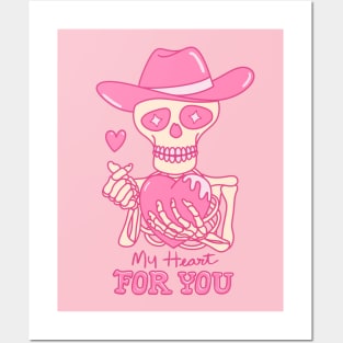 Valentine Skull My Heart For You T-Shirt, Valentine's T-Shirt, Love T-Shirt, Valentine's Gift Posters and Art